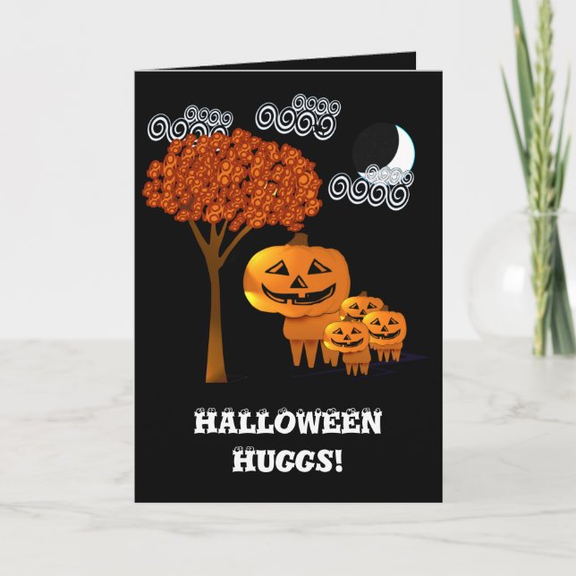 Tarjetas de CALABAZAS de HALLOWEEN (Anverso)