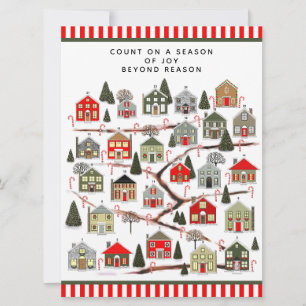 Tarjetas de calendario de Adviento de Navidad