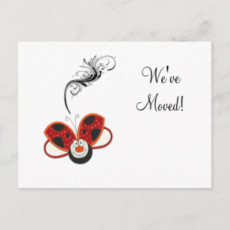 Tarjetas de cambio de dirección de mariquita