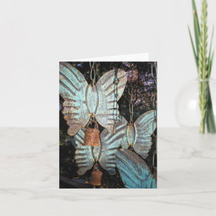 Tarjetas de campana de viento de mariposa