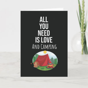 Tarjetas de Camping Lindas Novedad Única Genial