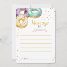 Tarjetas de Cápsula de Tiempo de Donas Doradas Pas