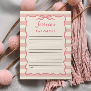 Tarjetas de cápsula del tiempo de cumpleaños númer