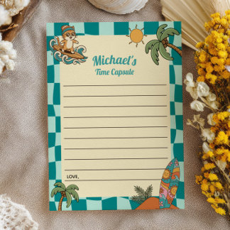 Tarjetas de Cápsula del Tiempo del 1er Cumpleaños 