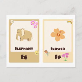 Tarjetas de caracteres alfabéticos, tarjetas de ed