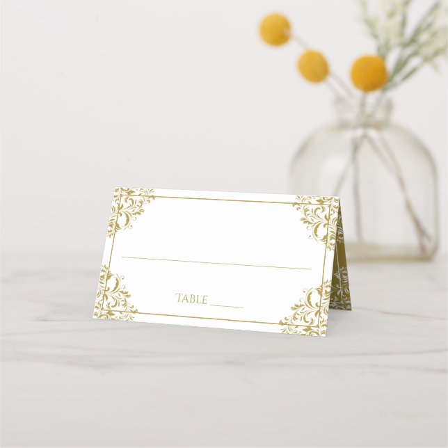 Tarjetas de carpas de la tarjeta de lugar elegante (Anverso)