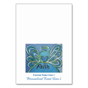 Tarjetas de carpas Faith Inspirador Word Angel Tab