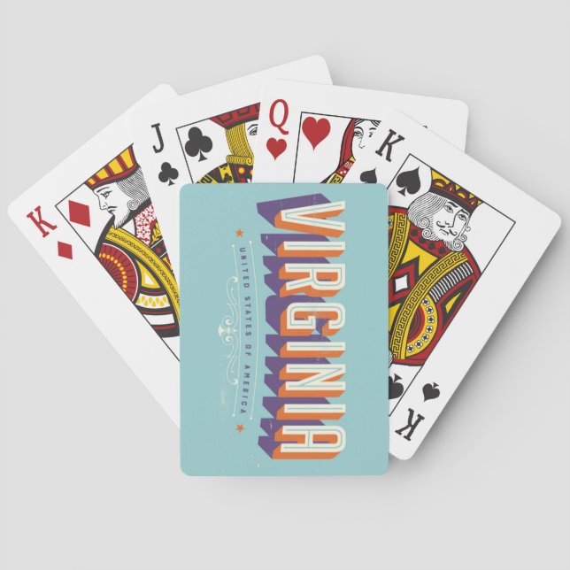Tarjetas de Cartas Antiguas de Virginia USA (Reverso)