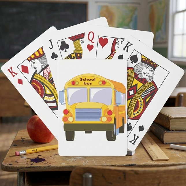 Tarjetas de Cartas de Autobús Escolar Amarillo (Subido por el creador)