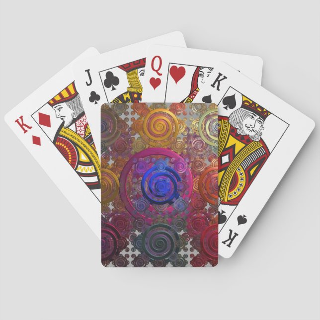 Tarjetas de Cartas de Placas Calientes Circulares  (Reverso)
