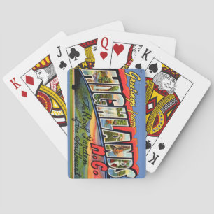 Tarjetas de Cartas Retro de Highlands NC