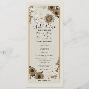 Tarjetas de Ceremonia de Boda Tarot de Bienvenida 