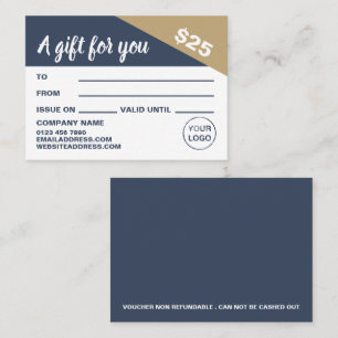 Tarjetas de certificado de regalo modernas y elega