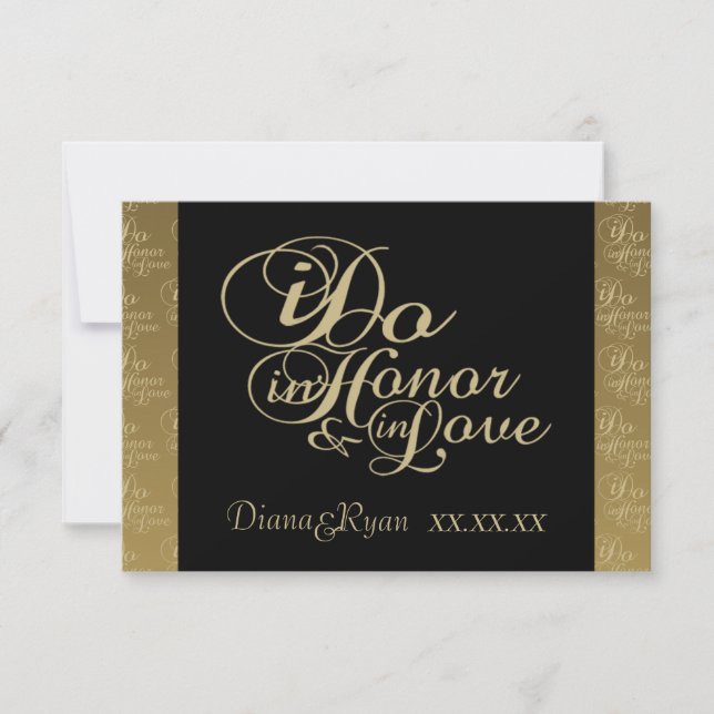 Tarjetas de champagne RSVP (Anverso)