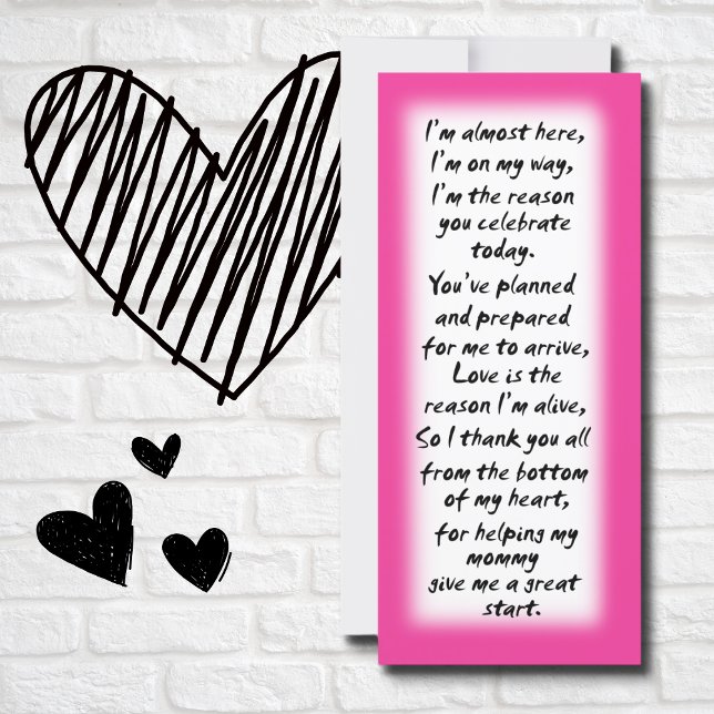 Tarjetas de chica para ducha de bebé citas inspira (Subido por el creador)