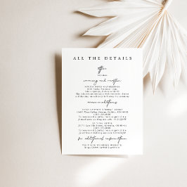 Tarjetas de cierre de Boda simple y moderna