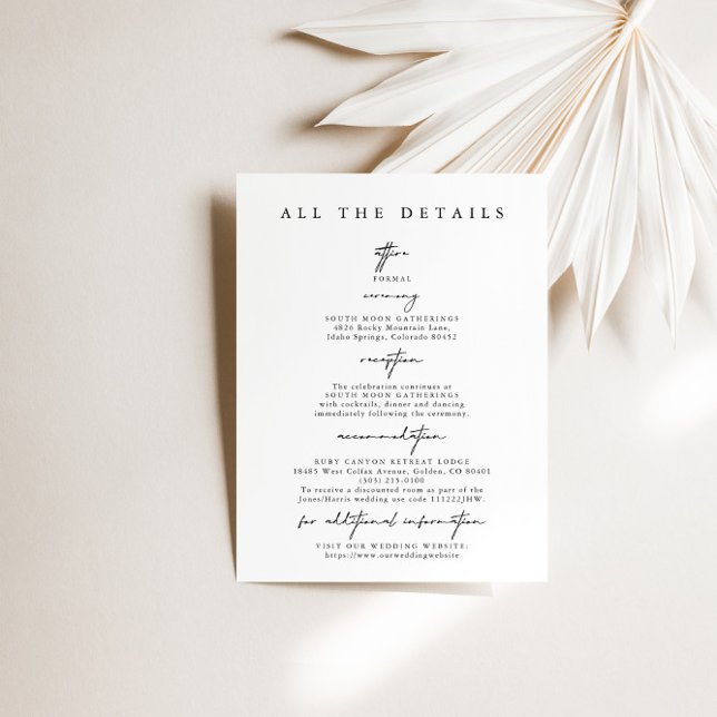 Tarjetas de cierre de Boda simple y moderna (Subido por el creador)