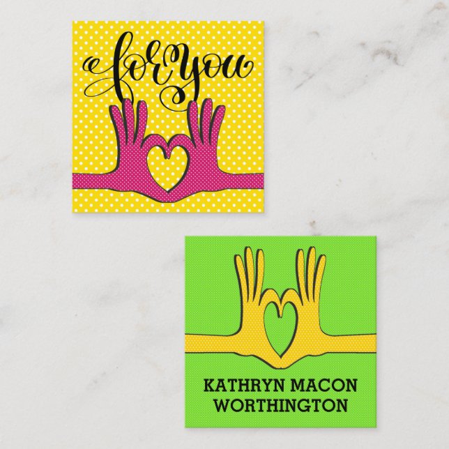 Tarjetas de cierre de puntos de polka de Poppin' (Anverso / Reverso)