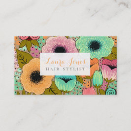 Tarjetas de cita con estilo Floral Pintadas