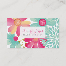 Tarjetas de cita con estilo Floral Pintadas