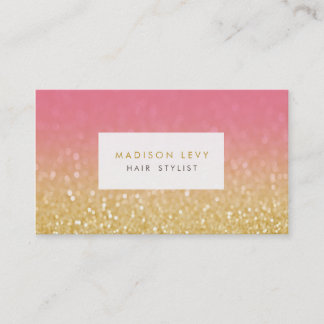 Tarjetas de cita con estilo Gold Ombre Purpurina H
