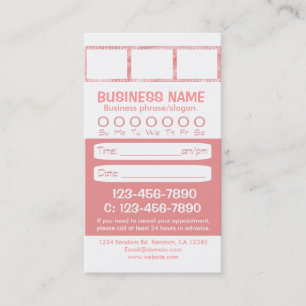 tarjetas de cita con fotos en blanco rosado person