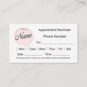 Tarjetas de cita de Cosmetología