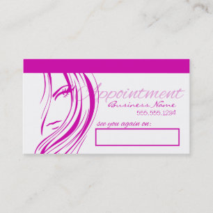 Tarjetas de cita de Hair Salon