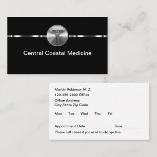 Tarjetas de cita de la Oficina Médica Clásica