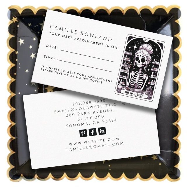 Tarjetas de cita de Tarot Nail Technician (Subido por el creador)