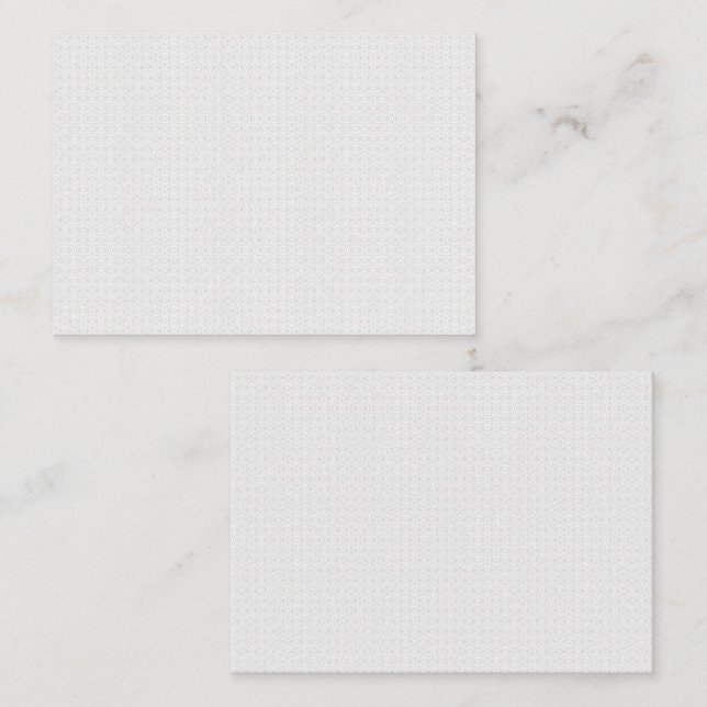 Tarjetas de Cita | Diseño Blanco Minimalista (Anverso / Reverso)