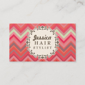 Tarjetas de cita estilistas del pelo del patrón Ch
