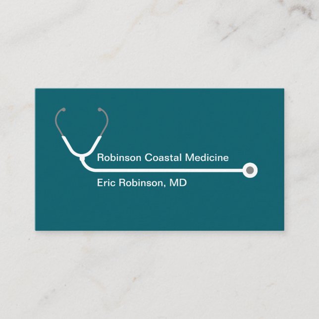 Tarjetas de cita modernas de la oficina médica (Anverso)