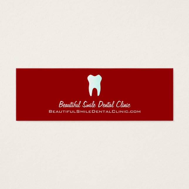 Tarjetas de cita para dentista - Cambiable de colo (Frente)