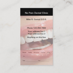 Tarjetas de cita para dentistas