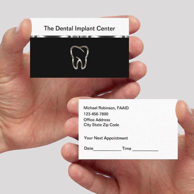 Tarjetas de cita para implantes dentales con presu (Subido por el creador)