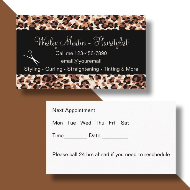 Tarjetas de Cita para Peluqueros de Moda (Subido por el creador)