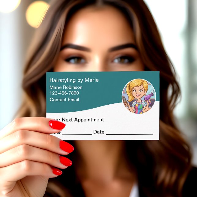 Tarjetas de cita para peluqueros de moda (Subido por el creador)