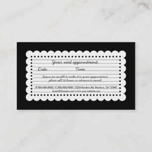 Tarjetas de cita para personalizados de vieira bla