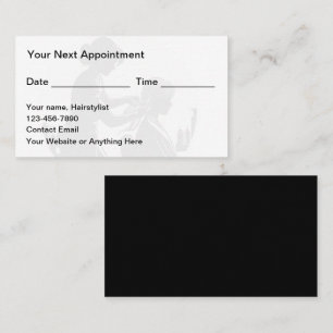 Tarjetas de cita profesional Hairstylist asequible