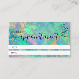 Tarjetas de cita profesional modernas Blue Opal