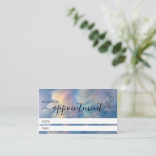 Tarjetas de cita profesional para nubes de arcoiri