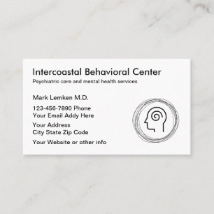 Tarjetas de citas con psiquiatra de salud mental