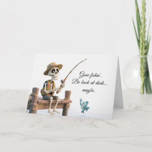 Tarjetas de citas de pesca divertidas