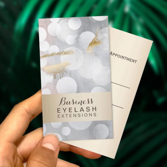 Tarjetas de citas | Extensiones Eyelash modernas (Subido por el creador)