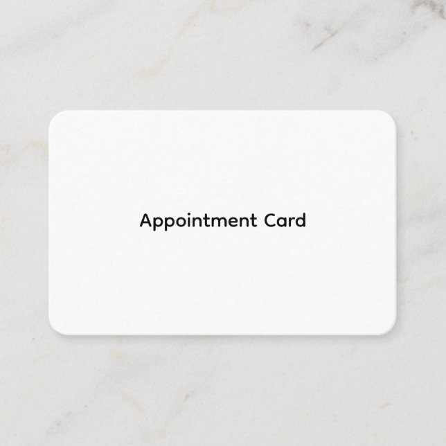 Tarjetas de citas personalizadas para empresas (Anverso)