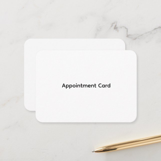 Tarjetas de citas personalizadas para empresas (Anverso/Reverso In Situ)