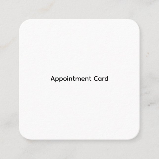 Tarjetas de citas personalizadas para empresas (Anverso)