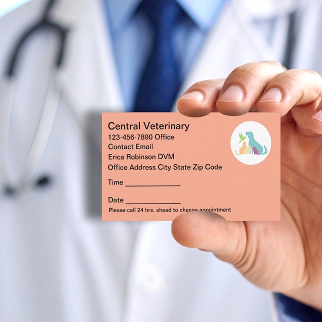 Tarjetas de citas veterinarias para cuidado de mas (Subido por el creador)