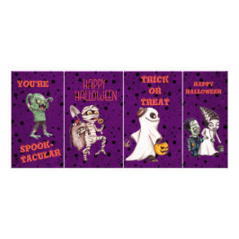Tarjetas de clase de Halloween para niños espeluzn